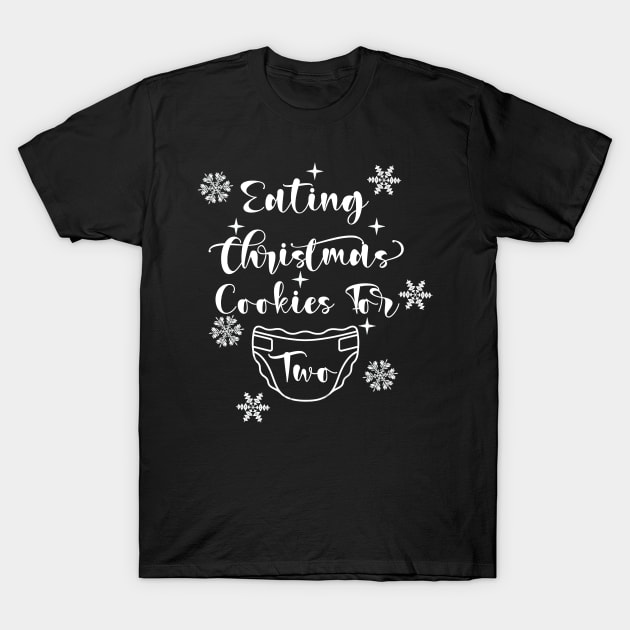 eating christmas cookies for two T-Shirt by DesStiven